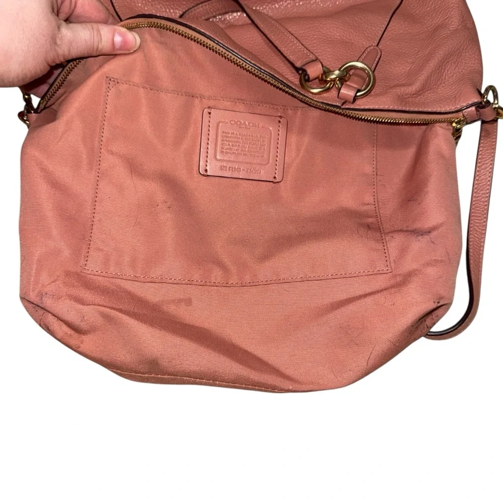Coach Blush Leather Shoulder Bag - Picture 9 of 13